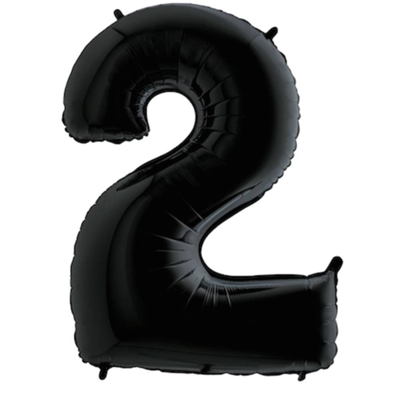 Folyo Balon Siyah 2 34 İnç 76 Cm